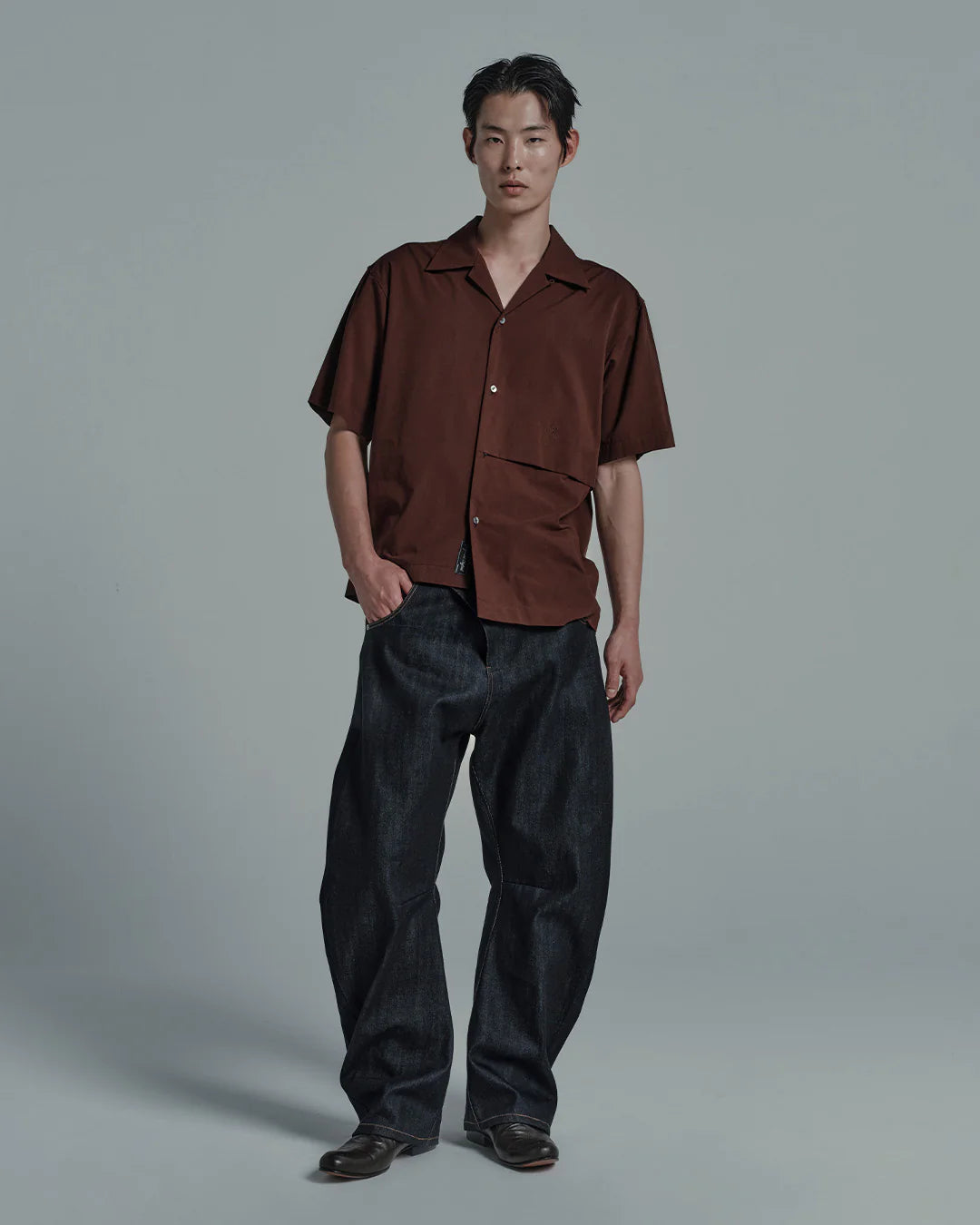 เสื้อฮาวายดีเทลจีบหน้า