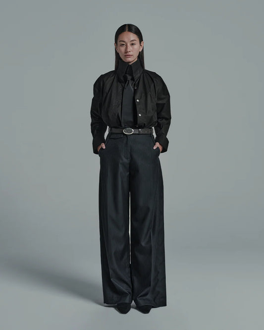 กางเกงเอวสูงตัดเย็บทรงตรง (Tailored High Waist Pants)